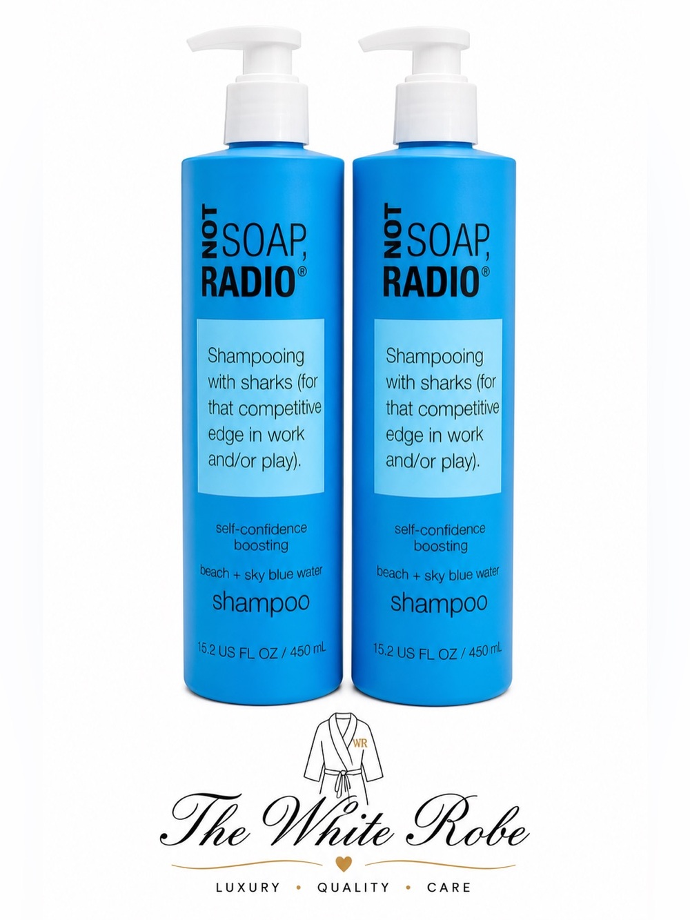 NOT SOAP, RADIO Shampoo 15.2 oz Set of 2 Beach + Sky Blue Water - Picture 1 of 9